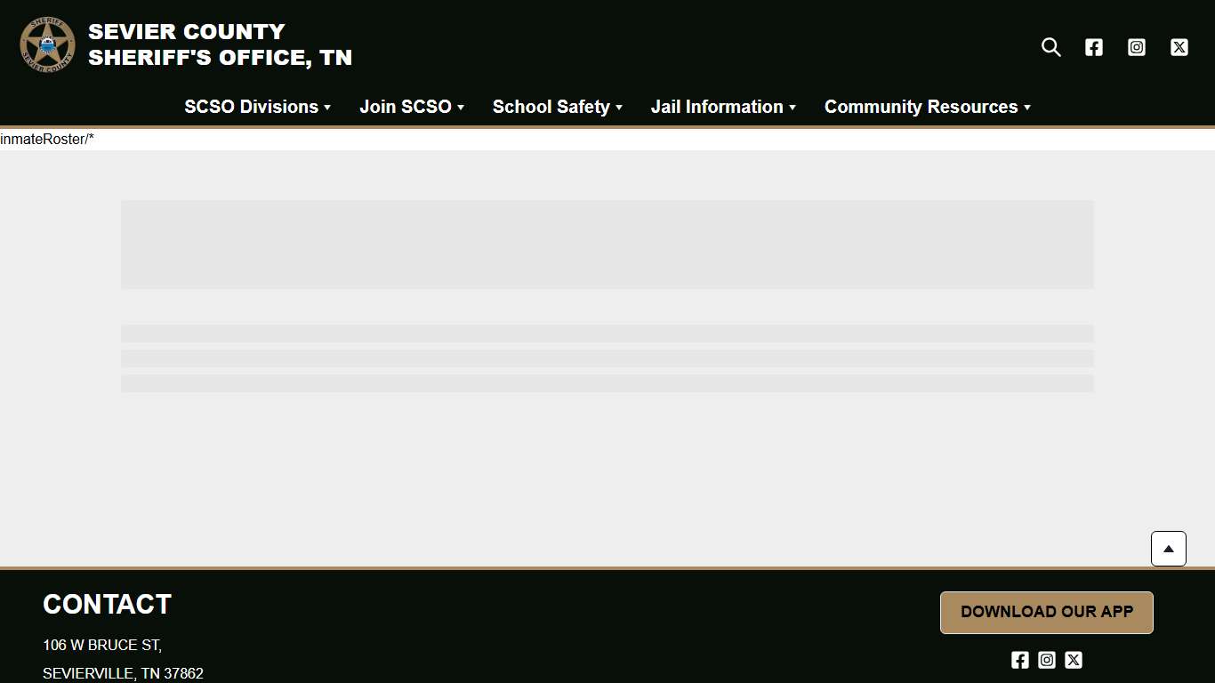 Inmate Roster | Sevier County Sheriff’s Office